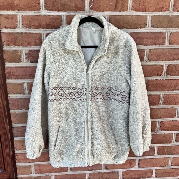 Reversible fleece coat. Great for walking, hiking, shopping and city streets M - Picture 3 of 13